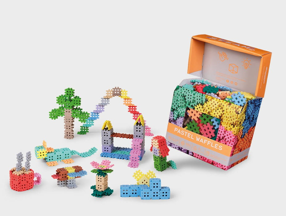 MARIOINEX Mini Waffle Pastel Building Blocks, 300 pieces