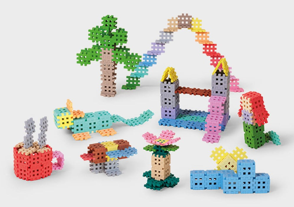 MARIOINEX Mini Waffle Pastel Building Blocks, 300 pieces