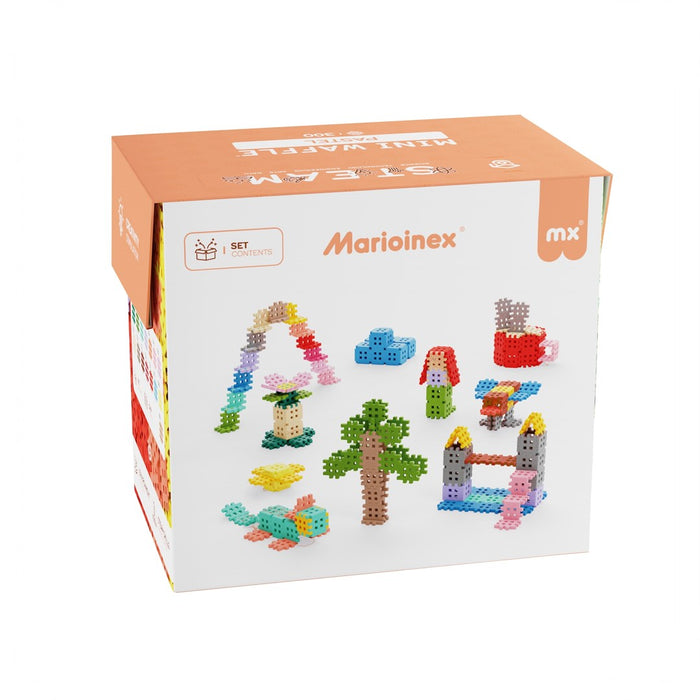 MARIOINEX Mini Waffle Pastel Building Blocks, 300 pieces