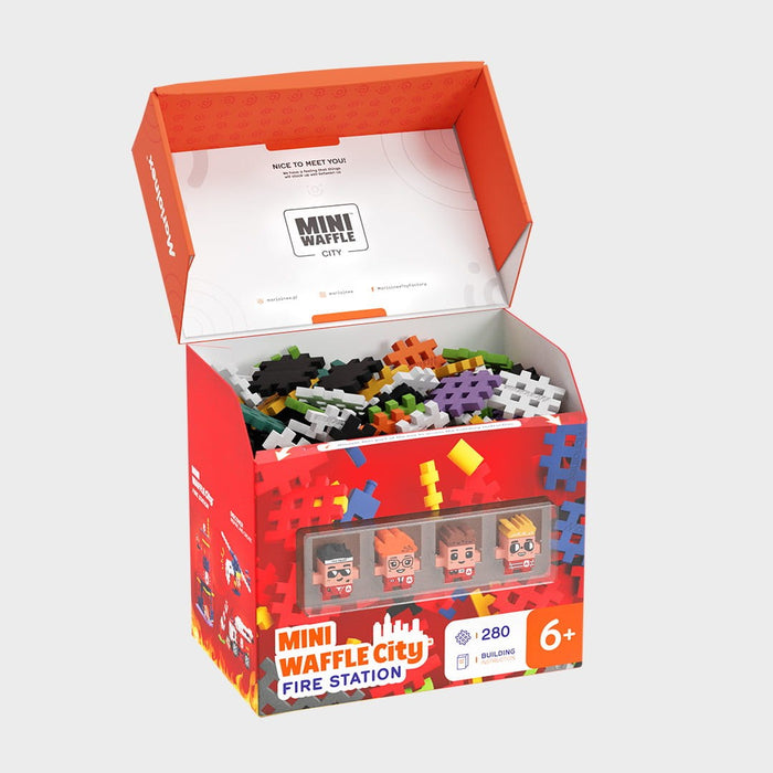 Marioinex Mini Waffle Building Blocks – City: Fire Station, 280 pieces