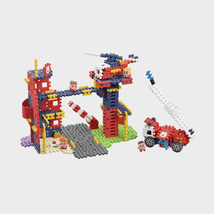 Marioinex Mini Waffle Building Blocks – City: Fire Station, 280 pieces