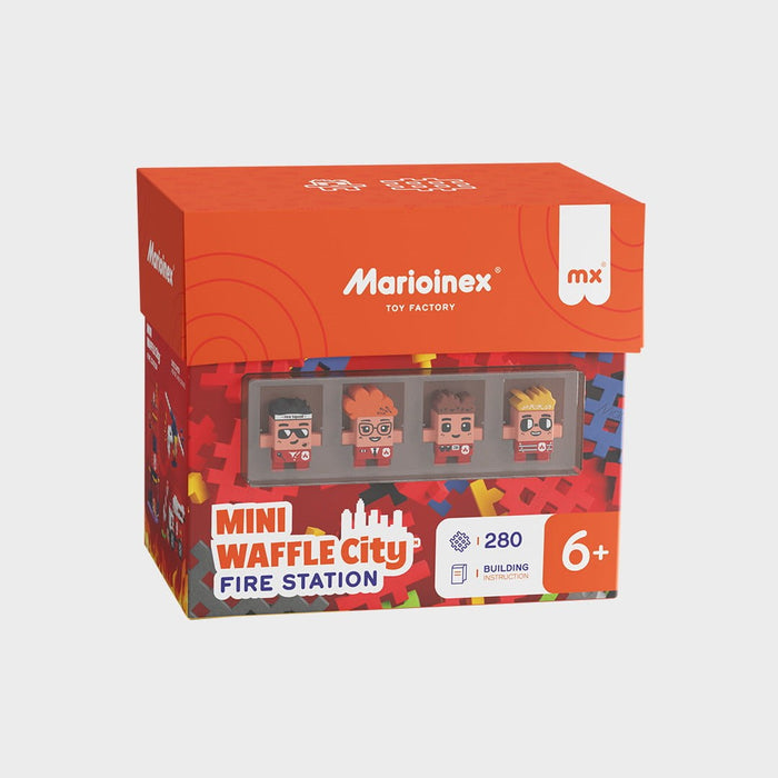 Marioinex Mini Waffle Building Blocks – City: Fire Station, 280 pieces
