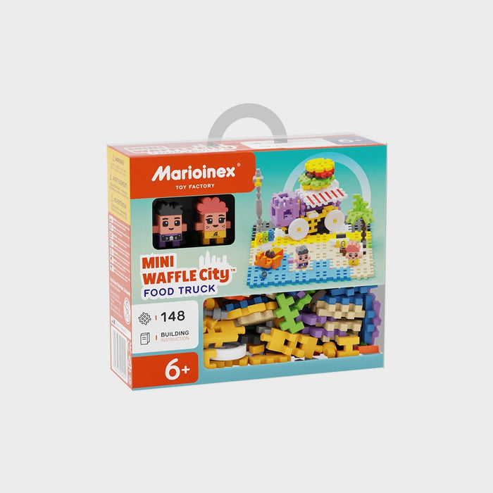 Marioinex Mini Waffle Building Blocks – City: Food Truck, 148 pieces