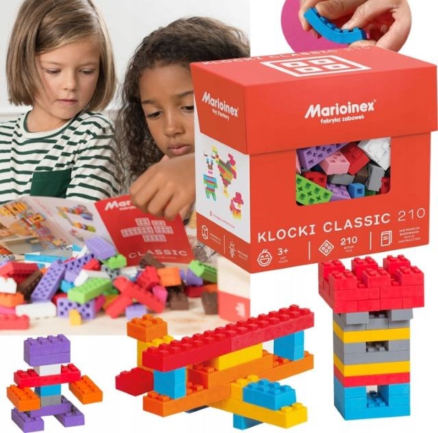 Marioinex Classic building blocks, 210 pieces