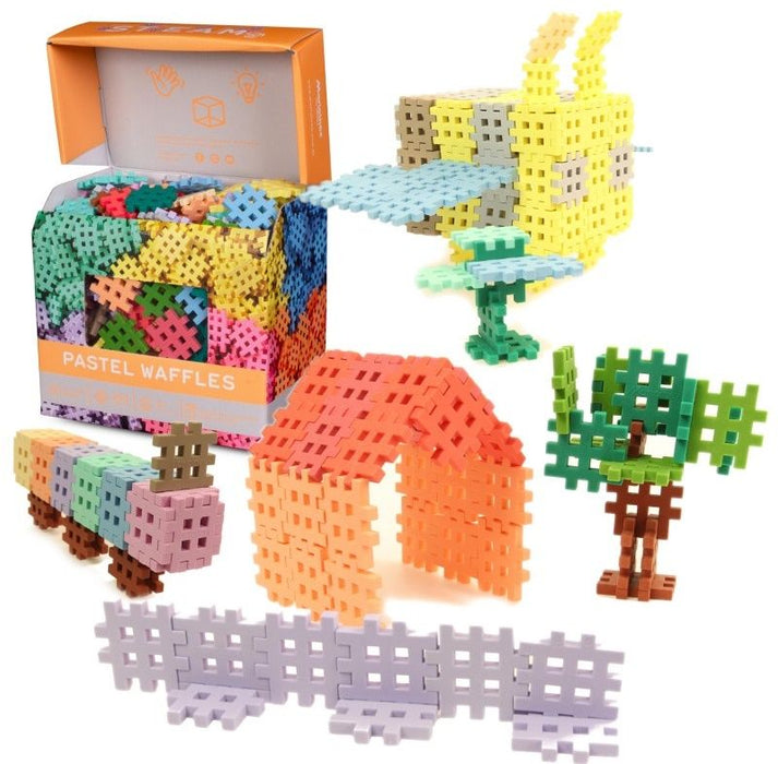 MARIOINEX Mini Waffle Pastel Building Blocks, 300 pieces