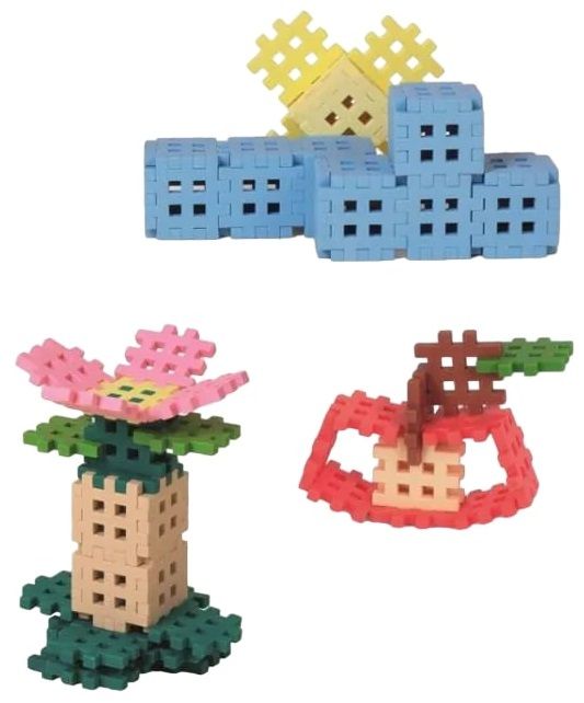 MARIOINEX Mini Waffle Pastel Building Blocks, 300 pieces