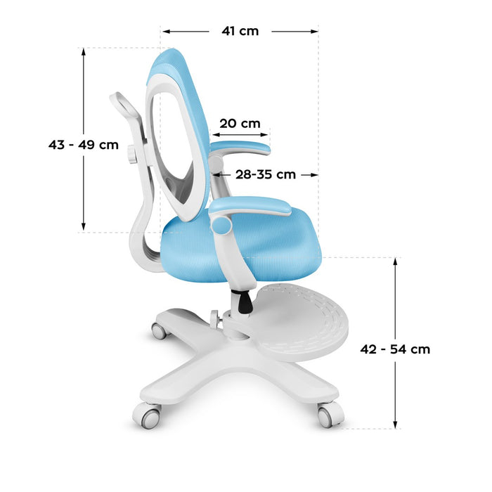 Junior 4.6 Blue swivel chair
