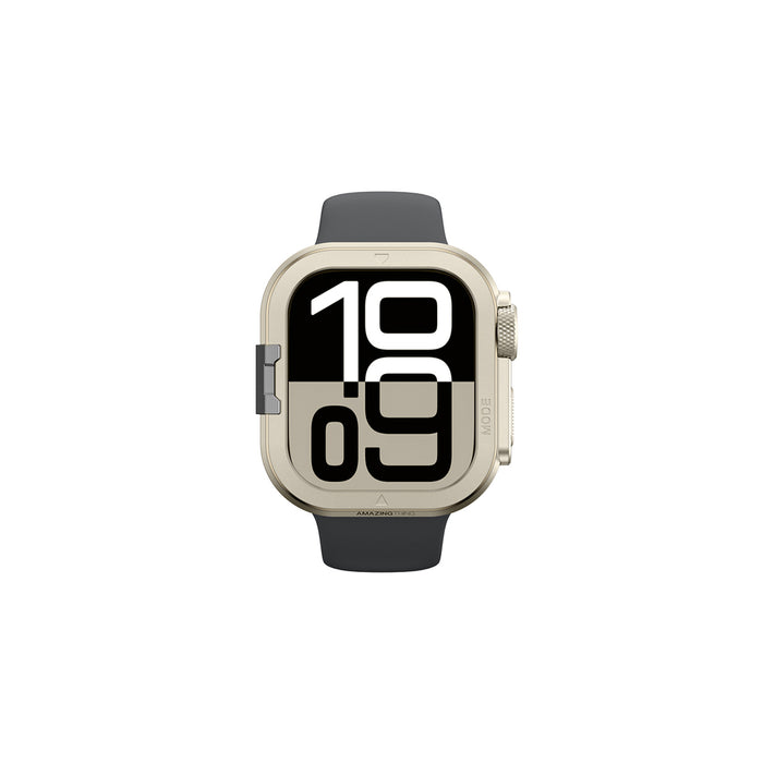 AmazingThing Titan Pro Metal Case for Apple Watch 11 46mm Aluminum - Titanium