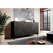 MARMO 3D chest of drawers 150x45x80.5 cm matte black/marble black - Chests of drawers made of furniture