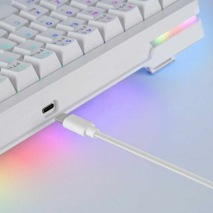 Gaming Keyboard Mars Gaming MKMINIPROWBES White Spanish Qwerty
