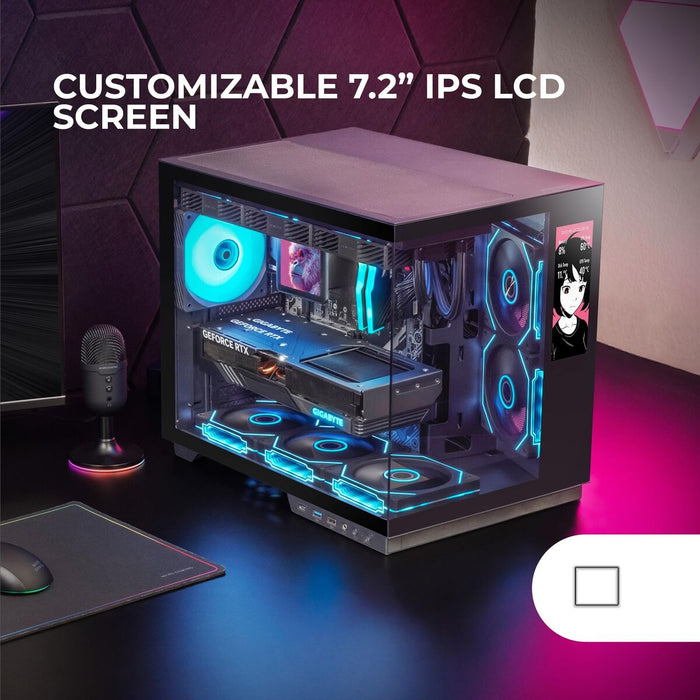 ATX Semi-tower Box Mars Gaming MCMIRAGE Black