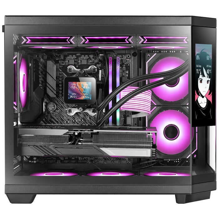 ATX Semi-tower Box Mars Gaming MC3TCORELCDM Black