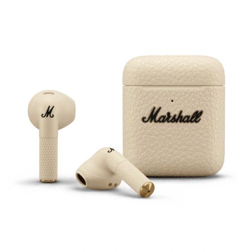 Marshall Minor IV TWS Bluetooth Wireless In-Ear Headphones BT 5.3, Active Noise Cancelling, Qi Wireless Charging, IPX4, Cream EU