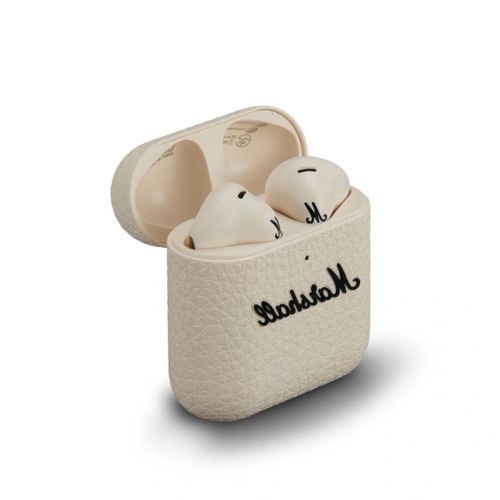 Marshall Minor IV TWS Bluetooth Wireless In-Ear Headphones BT 5.3, Active Noise Cancelling, Qi Wireless Charging, IPX4, Cream EU