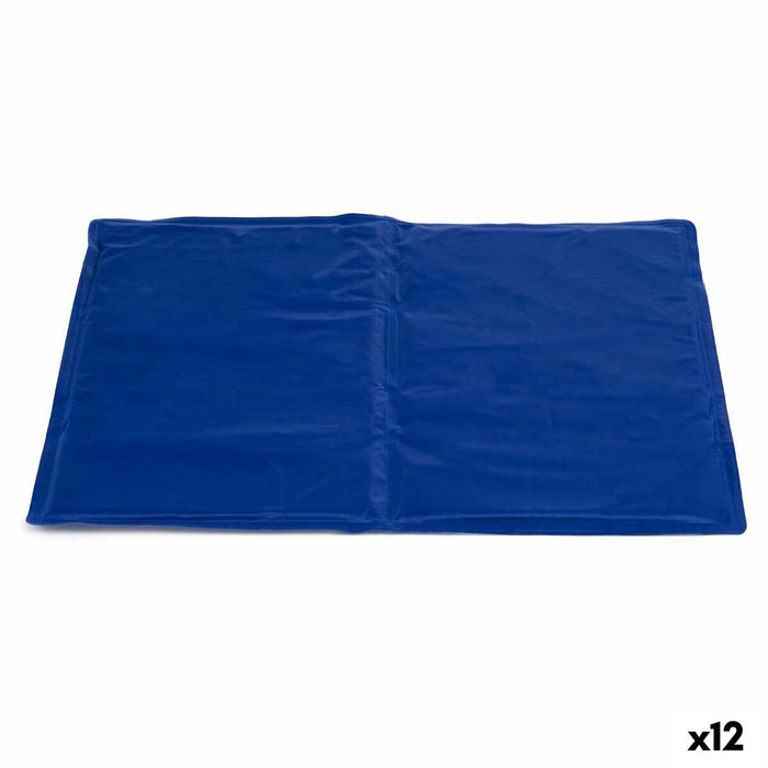 Dog Carpet Mascow Blue Foam Gel 39,5 x 1 x 50 cm Refreshing (12 Units)