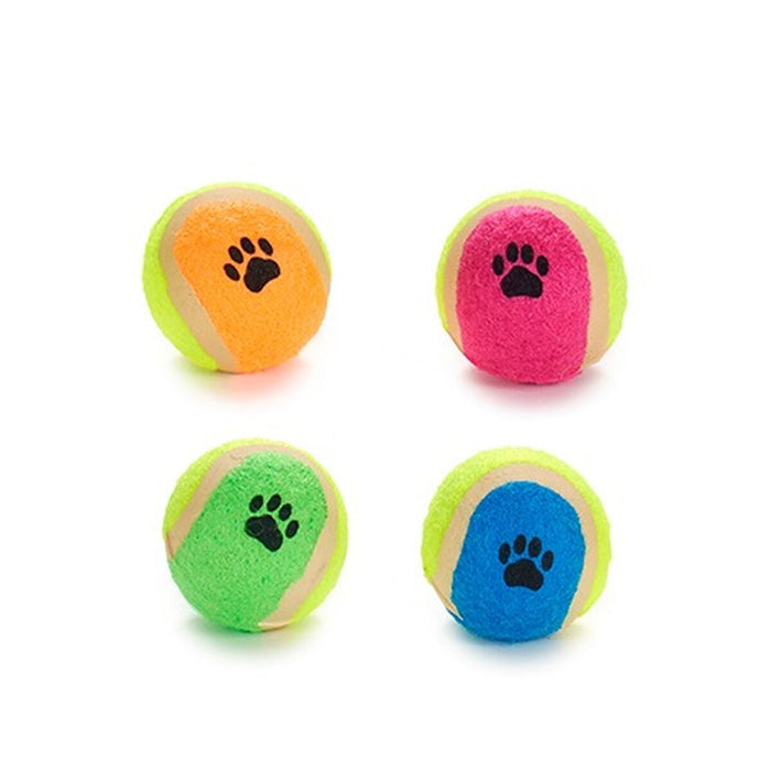 Dog toy Mascow Multicolour Polyethylene polypropylene ABS 12 x 17,5 x 4,5 cm 12,5 x 17,5 x 4,5 cm Ball Ø 4,5 cm (12 Units)
