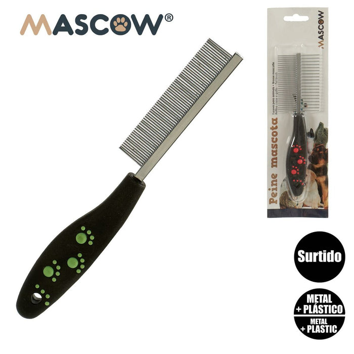 Hairstyle Mascow Black Red Green Polyester Steel 4 x 20,5 x 1,5 cm 12 Units