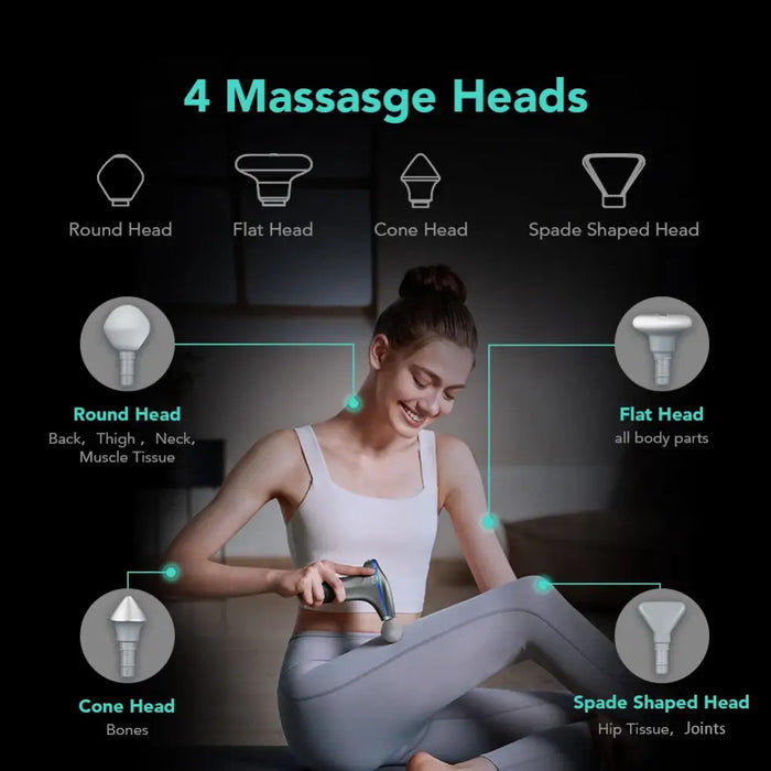 Massage gun grey F7-E SKG - Sport products<<<HurtelXML