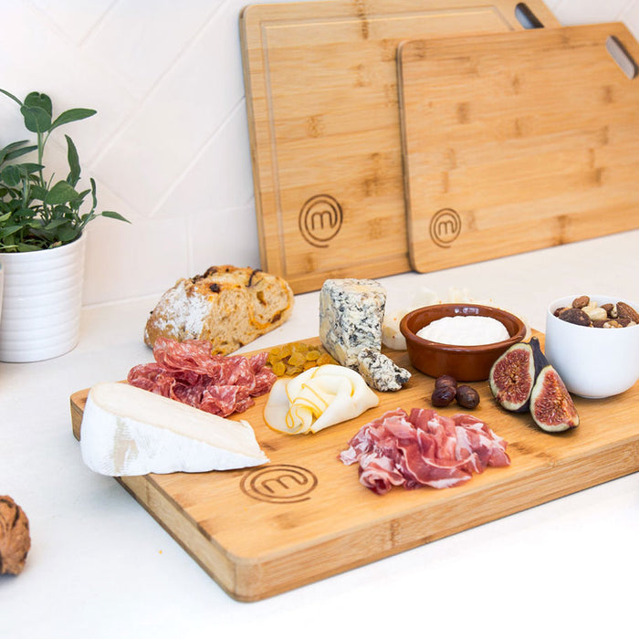 BAMBOO CUTTING BOARD 2 PIECES MASTER CHEF