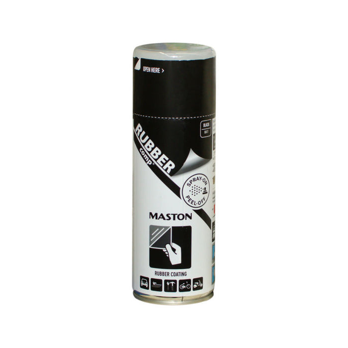 SPRAY RUBBER COATING 400 ML MATTE BLACK MASTON