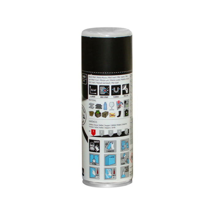 SPRAY RUBBER COATING 400 ML MATTE BLACK MASTON