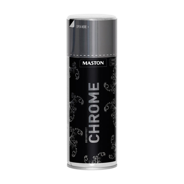 SPRAY PAINT WITH DECO EFFECT CHROME 400 ML MASTON