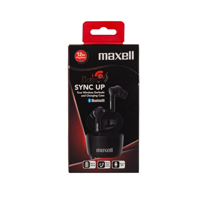 Bluetooth headphones Maxell Bass13 TWS, True Wireless, Bluetooth 5.0, Black