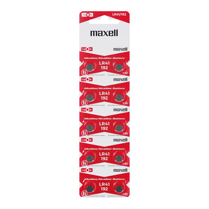 Button microalkaline battery LR41 /AG3/ 10 pcs./pack price for 1 pc. MAXELL