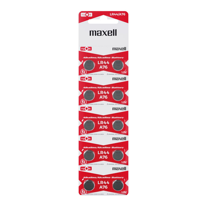 Microalkaline button battery MAXELL LR-44 /AG13/ 1.55V 10 pcs./pack price for 1 pc.