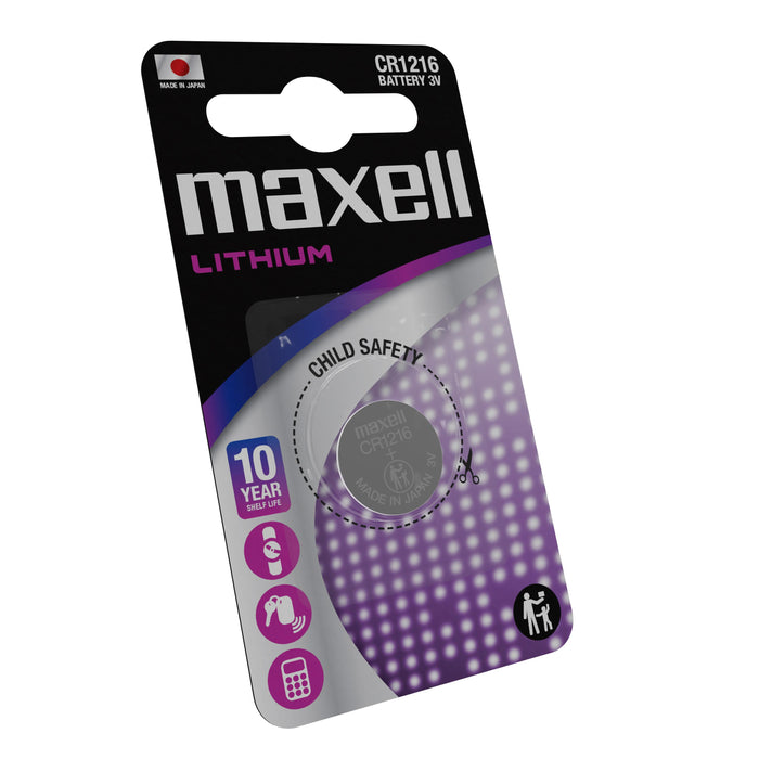 Lithium button battery MAXELL CR1216 3 V