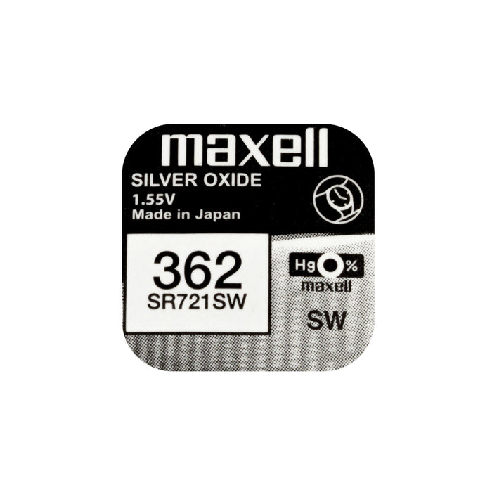 Button battery silver MAXELL SR721 SW AG11/362/ 1.55V