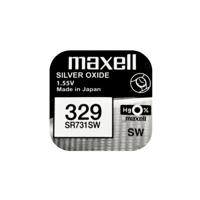 Button battery silver MAXELL SR731 SW / 329/, 1.55V