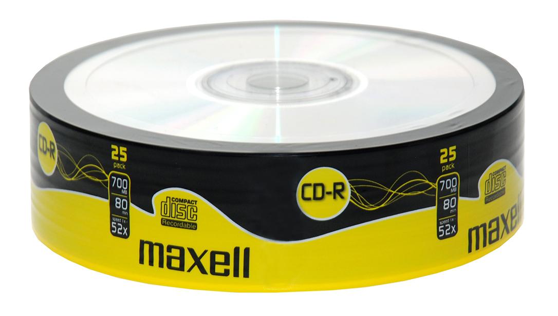 CD-R80 MAXELL, 700MB, 52x, 25 pcs