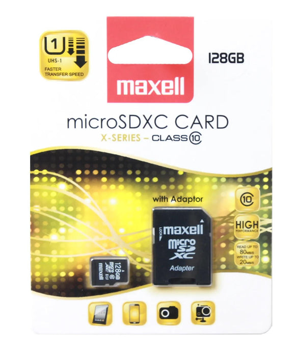 Maxell micro SDXC memory card, 128GB