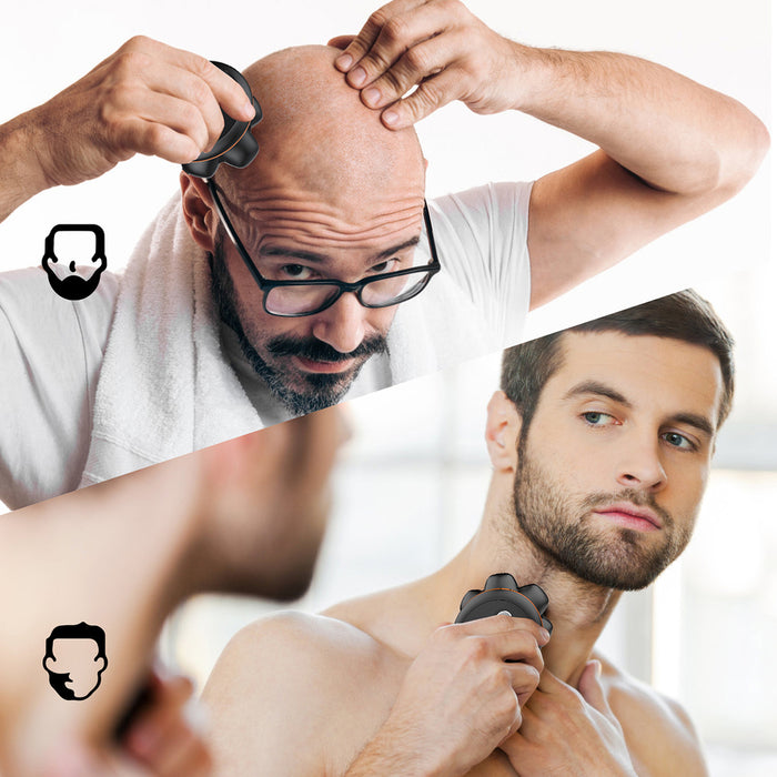 MAXGROOM JK-1688 Electric Shaver for Head and Beard - Black