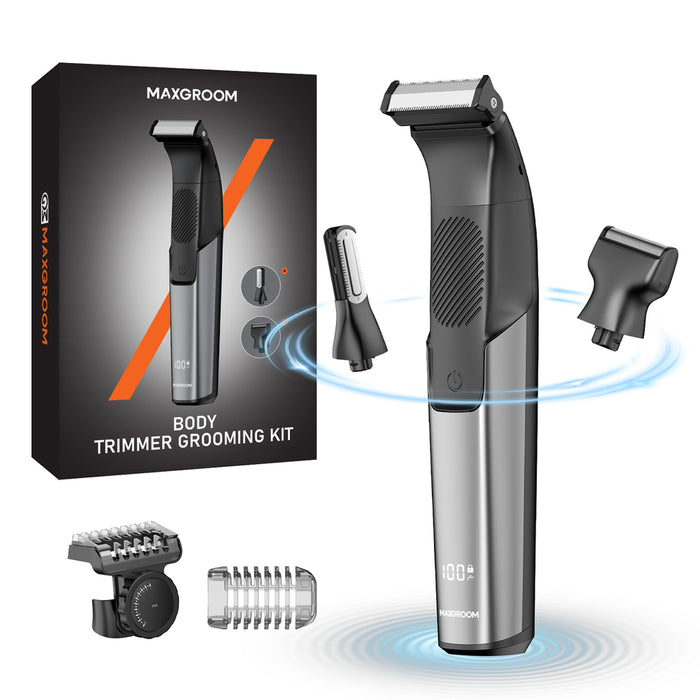 MAXGROOM JK-319 multifunctional trimmer with replaceable tips - black