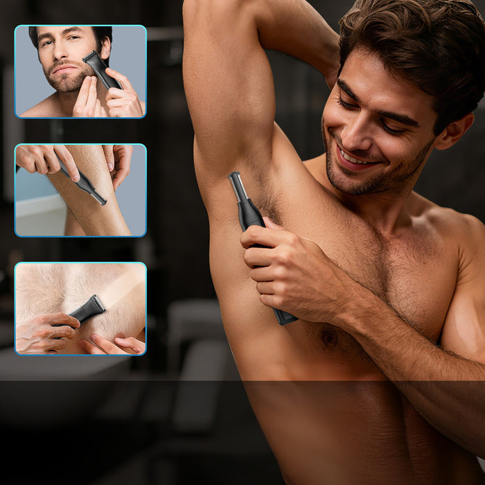 MAXGROOM JK-319 multifunctional trimmer with replaceable tips - black