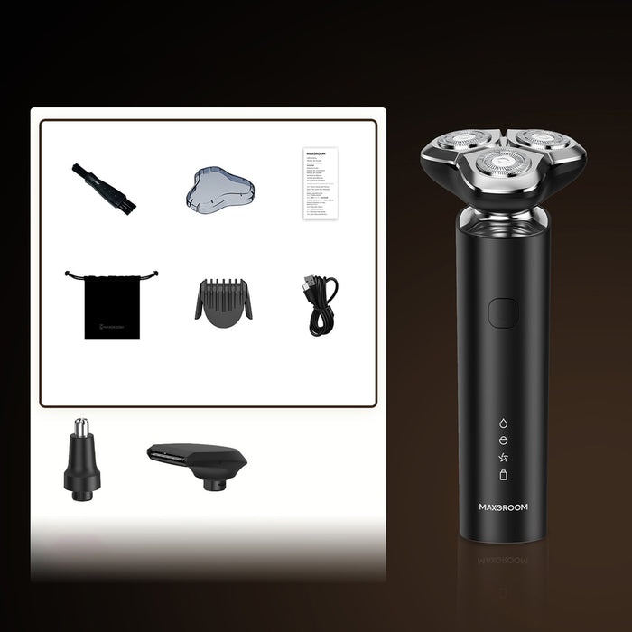 MAXGROOM BS-8012A 3-in-1 Electric Shaver - Black