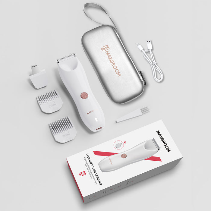 MAXGROOM RFCD-9082 2-in-1 Women's Body and Face Trimmer - White