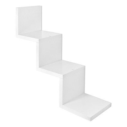 WALL SHELF MAXHOME ZIGZAG 58X12 CM. WHITE