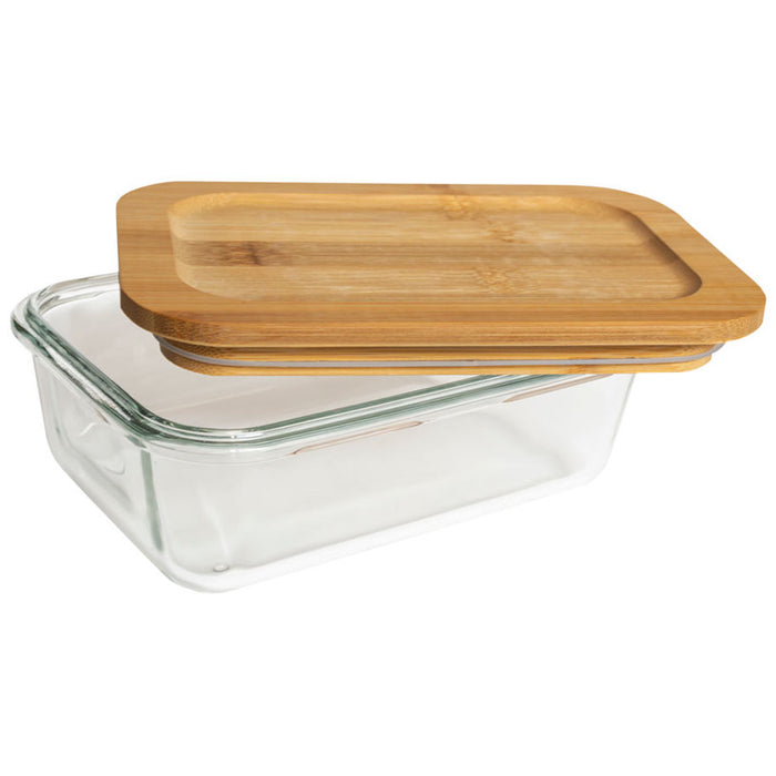 FOOD BOX 200ML WITH BAMBOO LID MAXHOME
