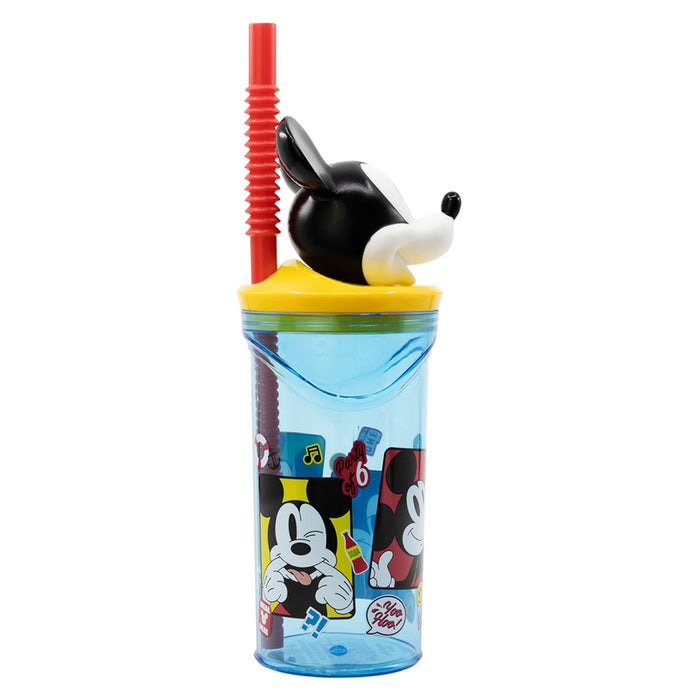 3D 360 ML MICKEY MOUSE MAXHOME BOTTLE WITH STRAW