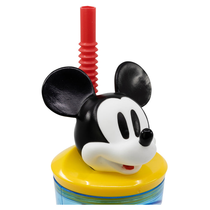 3D 360 ML MICKEY MOUSE MAXHOME BOTTLE WITH STRAW