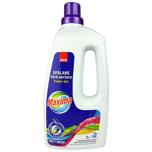 MAXIMA WASHING GEL 20 WASH MAXIMA 1L SANO MIX&WASH - Почистващи препарати<<<Домашни потреби<<<Кухня<<<Praktiker