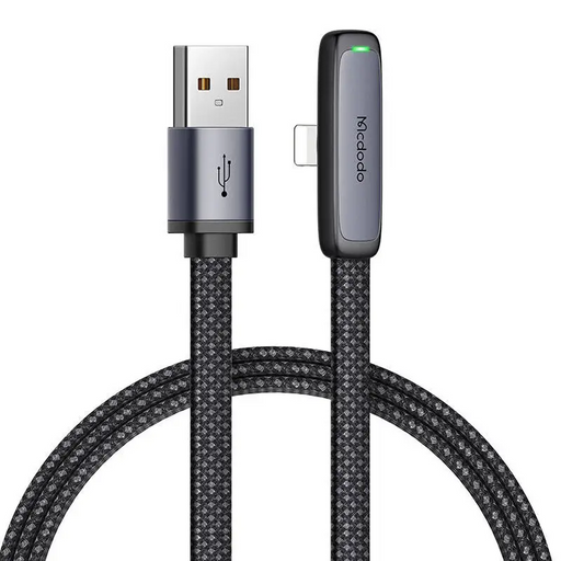 Mcdodo CA-2790 USB to lightning angle cable 1.2m (black) - USB to Lightning<<<USB cables<<<GSM Accessories<<<InnproXML