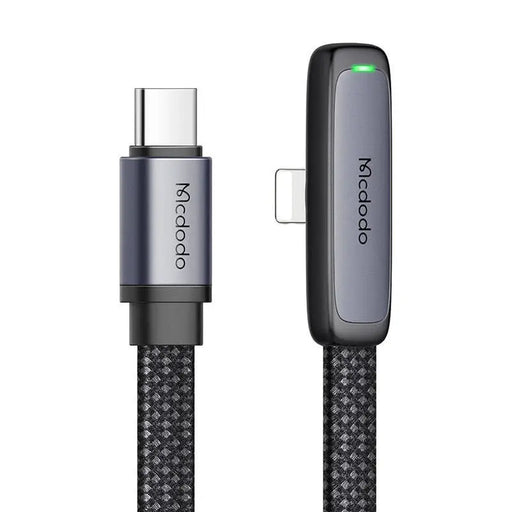 Mcdodo CA-3350 USB to USB-C angle cable 1.2m (black) - USB to Lightning<<<USB cables<<<GSM Accessories<<<InnproXML