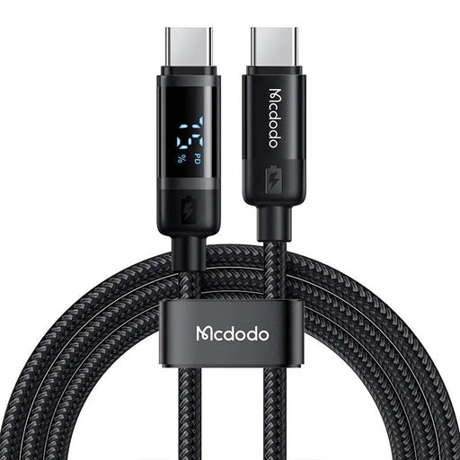 Mcdodo CA-5780 USB-C to USB-C 60W data cable 1.2m (black) - USB-C to USB-C<<<USB cables<<<GSM Accessories<<<InnproXML