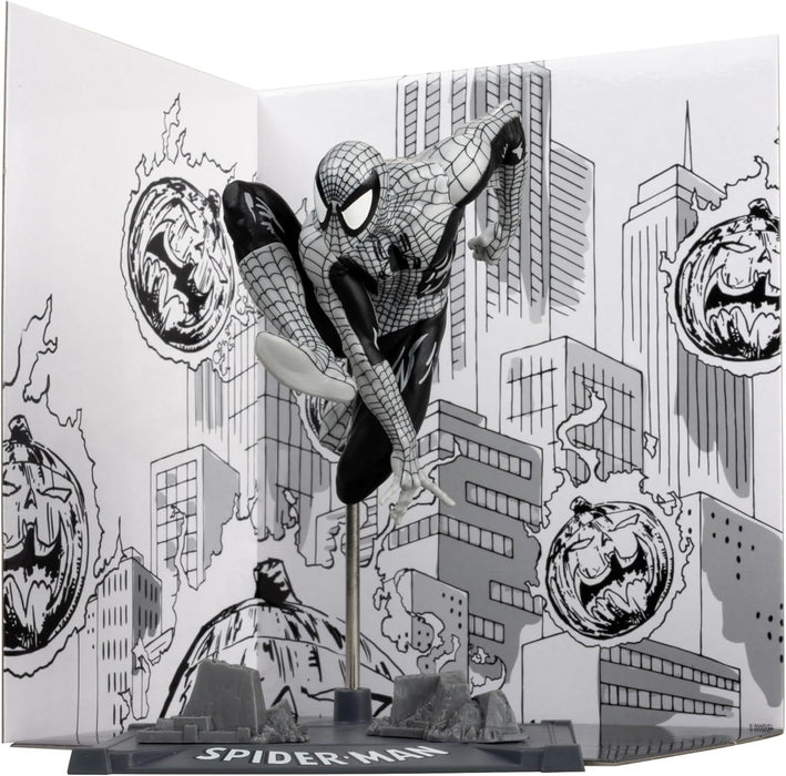 Figure FMarvel Spider-Man (Line Art) 1:10th Scale Collectible with Scene (Spider-Man #6) Gold Label
