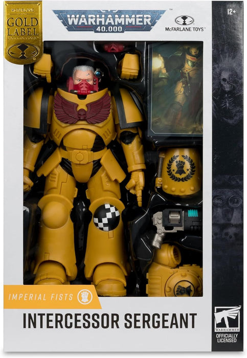Warhammer 40,000 Intercessor Sergeant (Imperial Fist) Gold Label 7in Figure McFarlane