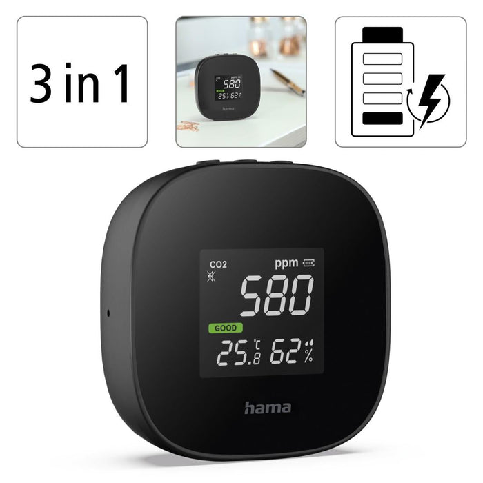 Measuring device HAMA Safe CO2 186434 - Метео - станции и термометри<<<Продукти за дома<<<ValiAPI